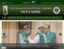 Tablet Screenshot of colegiomayorsantamaria.com